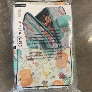 Floral Pumpkin Carrying Tote